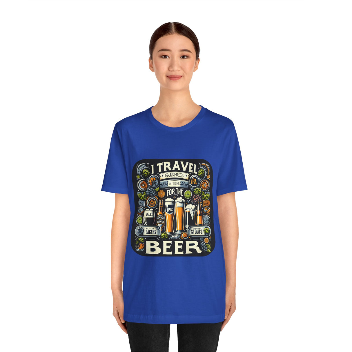 "I Travel for The Beer" full color T-shirt