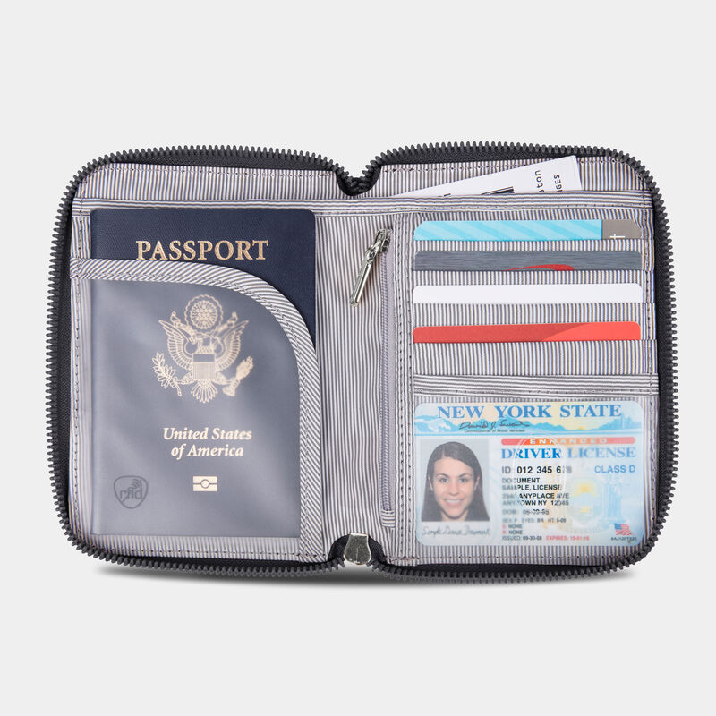 RFID Blocking Passport Zip Wallet (43401) by Travelon