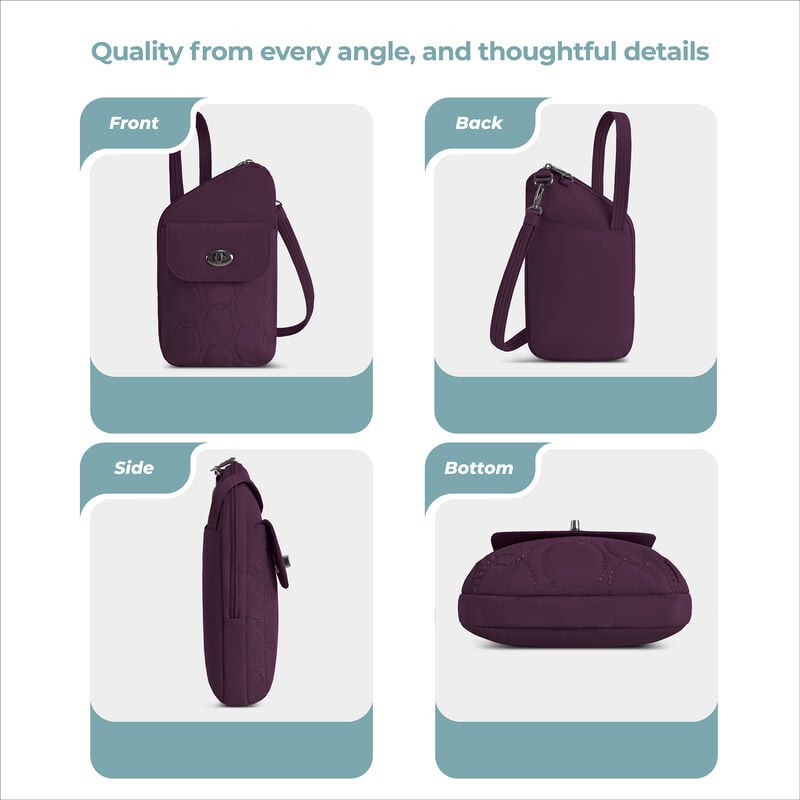 Runways Anti-Theft Slim Asymmetric Crossbody (43712) by Travelon