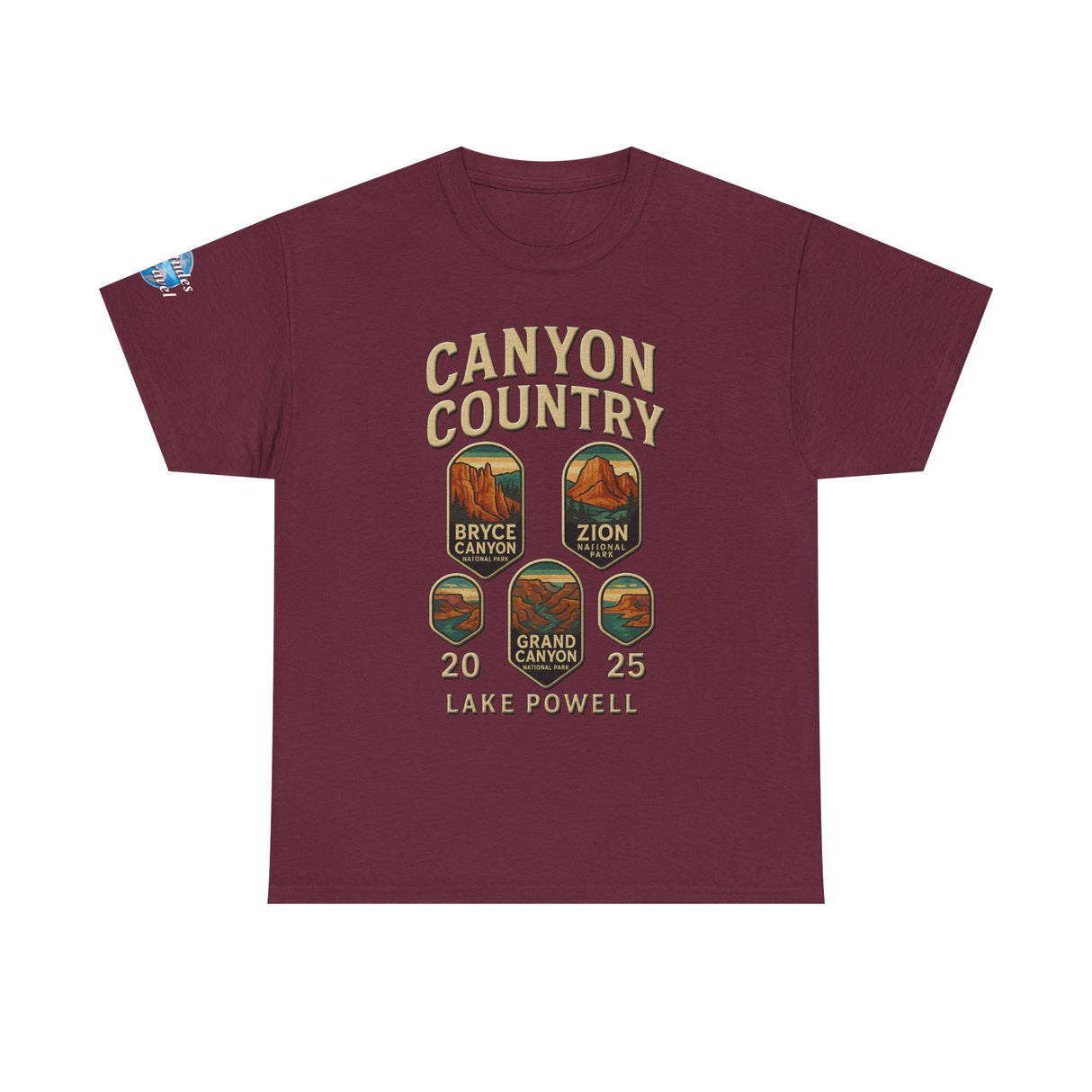 Custom Latitudes Travel - Canyon Country Tee, Adventure T-Shirt, National Park Shirt, Travel Souvenir Gift, Retro Tour Shirt, Hiking Apparel, Unisex Cotton Top