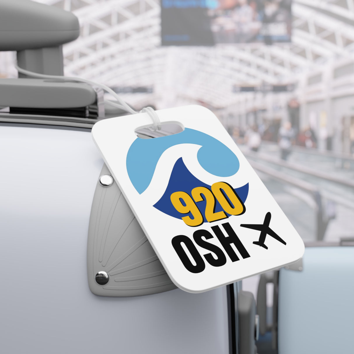 Oshkosh Wisconsin, Airport Tag for Bags and Luggage - 920 / OSH