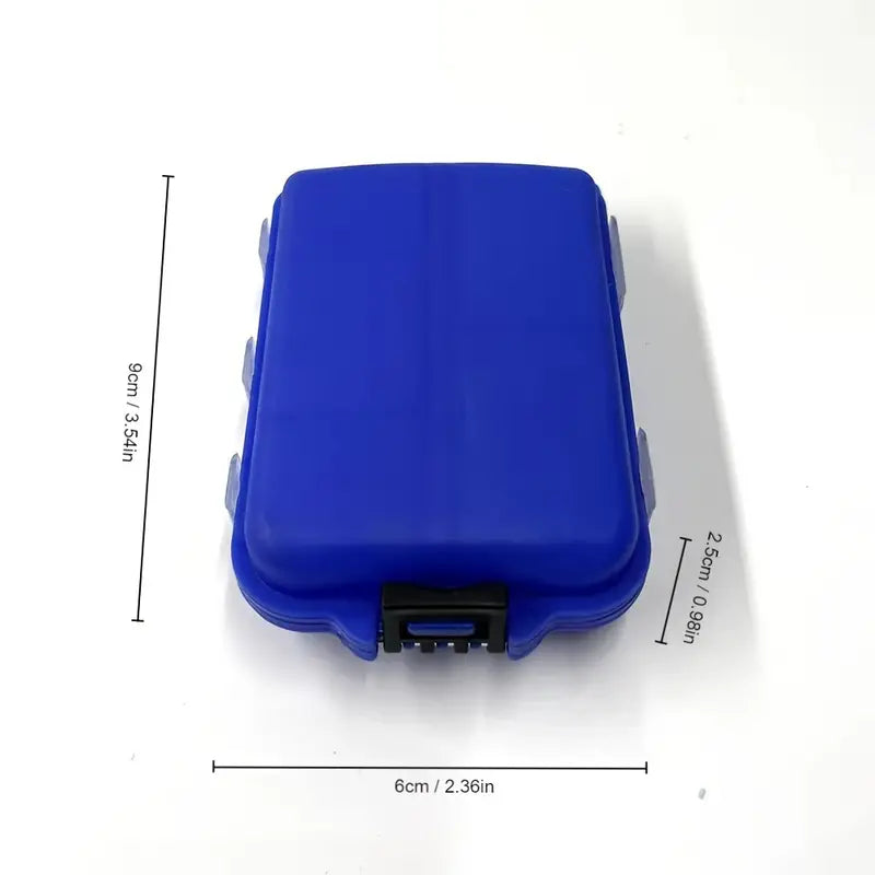 Travel Pill Organizer 10 space Box With 1000+ Free Labels Download