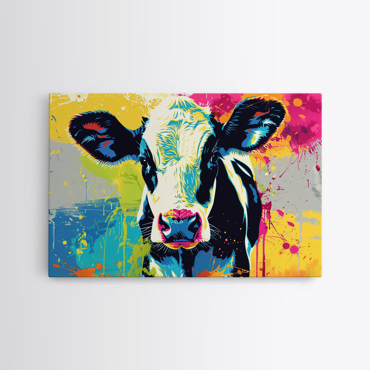 Cow Wall Art, Cow Print, Cow Wallhanging, Farmhouse Decor, Country Western Decor, Cow Lover Gift, Framed Canvas Print Or Metal Art Print