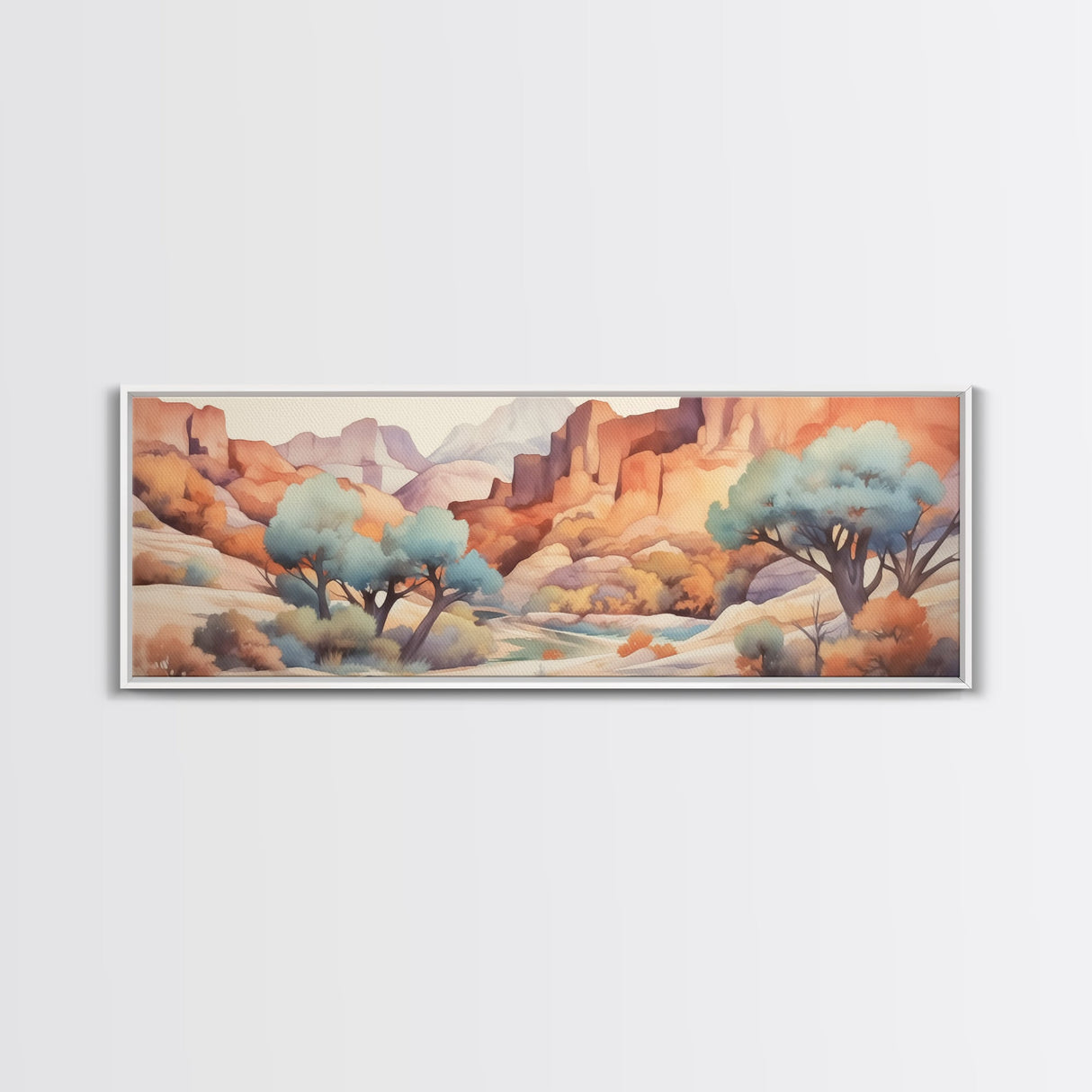 Panoramic Desert Prints, Four Peaks Arizona Wall Art, 3 Piece Print Set, Arizona Desert, Boho Print, Modern Wall Art, Minimalist Wall Art
