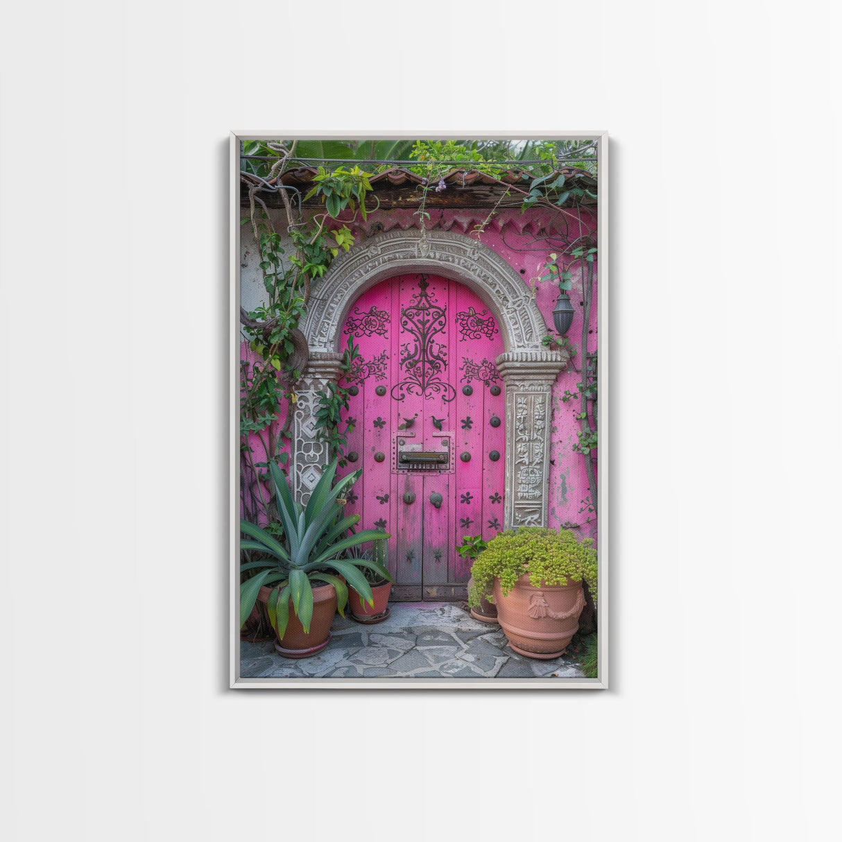 Change456 Architecture Print, 19th Century Architecture Photography, Mexico City Wall Art, Wood Framed Canvas Print