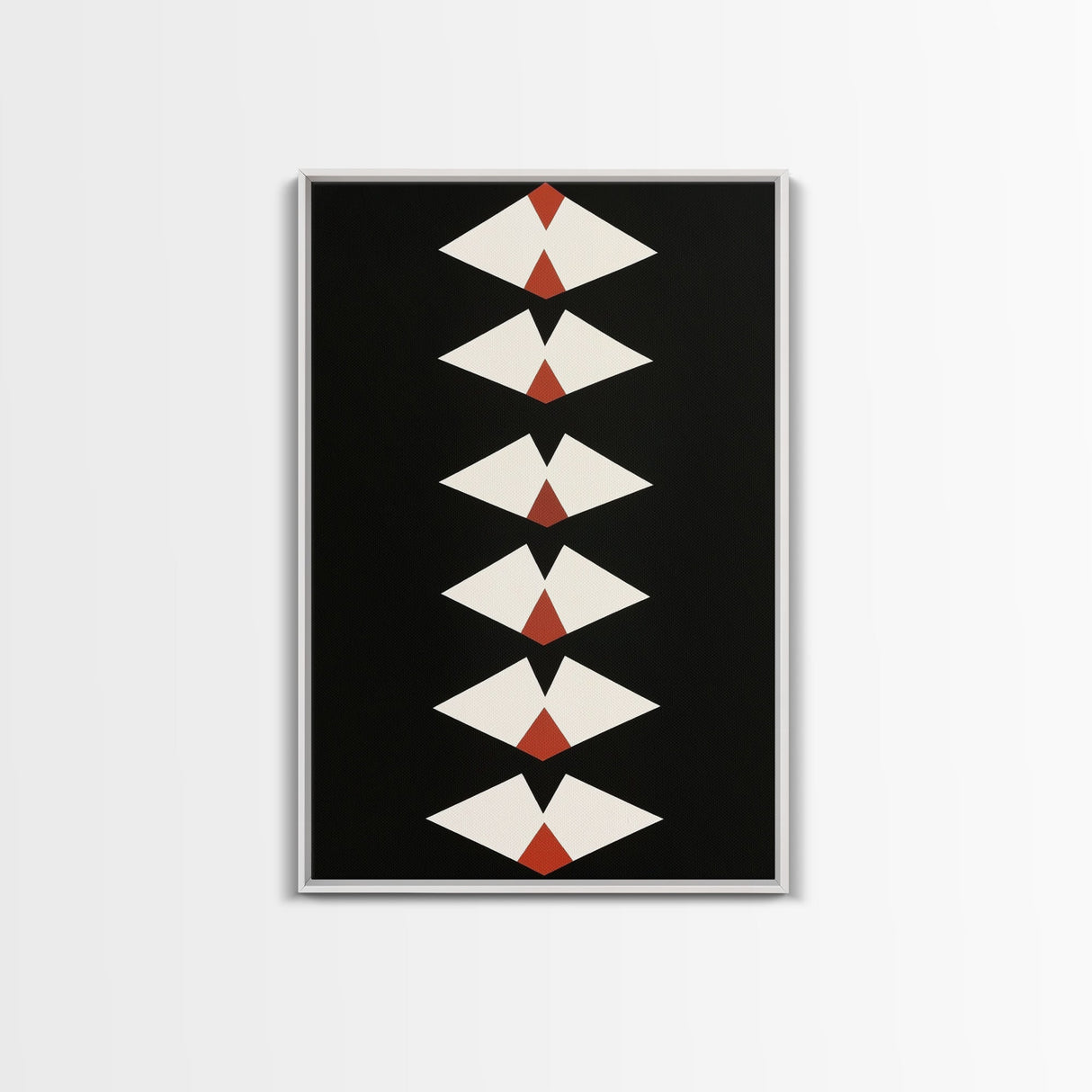 Retro Mid-Century Modern Diamond Art Canvas Print, MCM Style Home Decor
