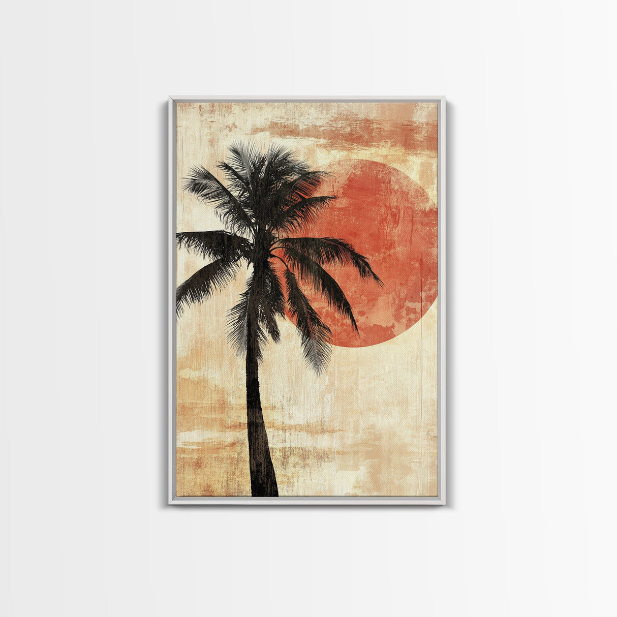 Wabi Sabi Palm Tree Painting Print, Watercolor Palm Tree Painting, Nautical Home Decor, Statement Piece, Centerpiece Wall Art