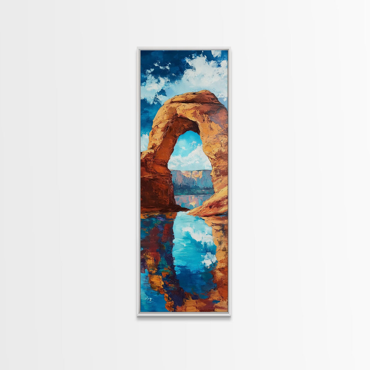 Red Rock Arch, Southwest Wall Art, Joshua Tree Art, Desert Landscape, Nature Painting, Extra Wide Art, Living Room Art