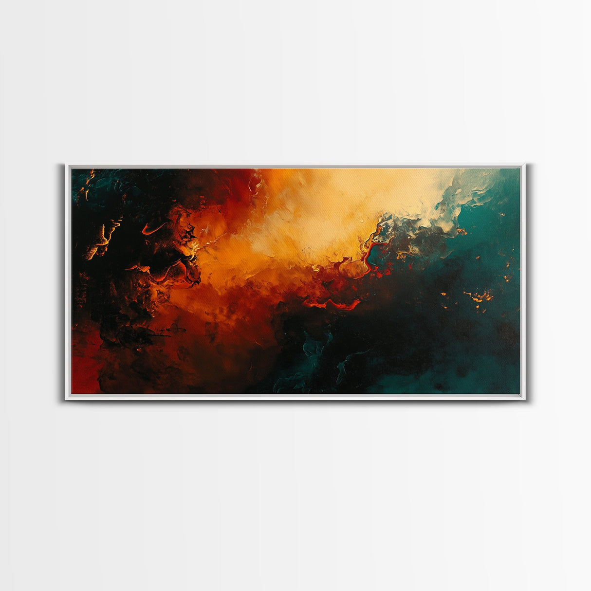 Moody Abstract Art, Dark Romance Painting, Ozymandias Art, Framed Canvas Print, Rustic Decor, Textured Canvas, Bold Art Statement