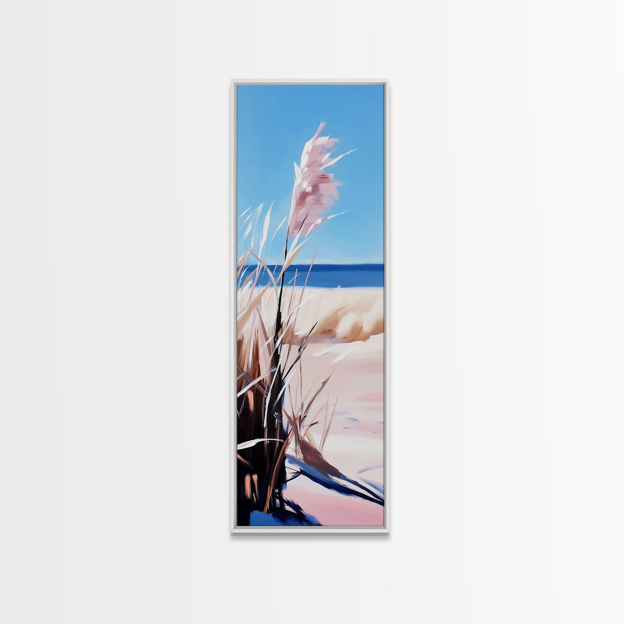 Pampas Grass, Beach Aesthetic, Coastal Decor, Canvas Print, Minimalist Art, Neutral Wall Art, Bedroom Wall Art, Boho Home Decor