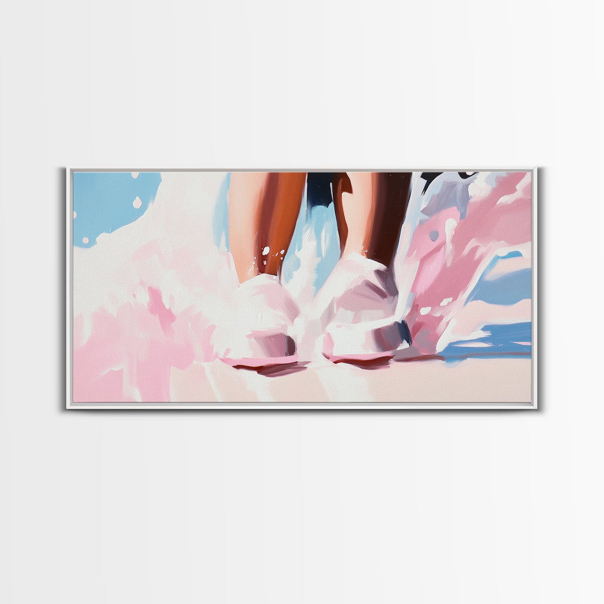 Water Feet, Splashes, Canvas Print, Minimalist Art, Dreamy Aesthetic, Serene Bedroom Decor, Modern Home Wall Art, Beach Inspired Design