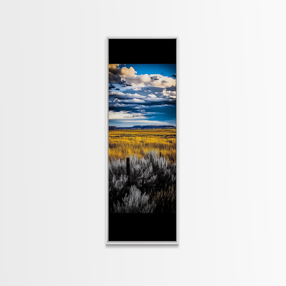 Open Prairie, Sunset Field, Vast Landscape Art, Western Home Decor, Framed Canvas Print, Large Wall Art, Rustic Farmhouse Art, Horizon View