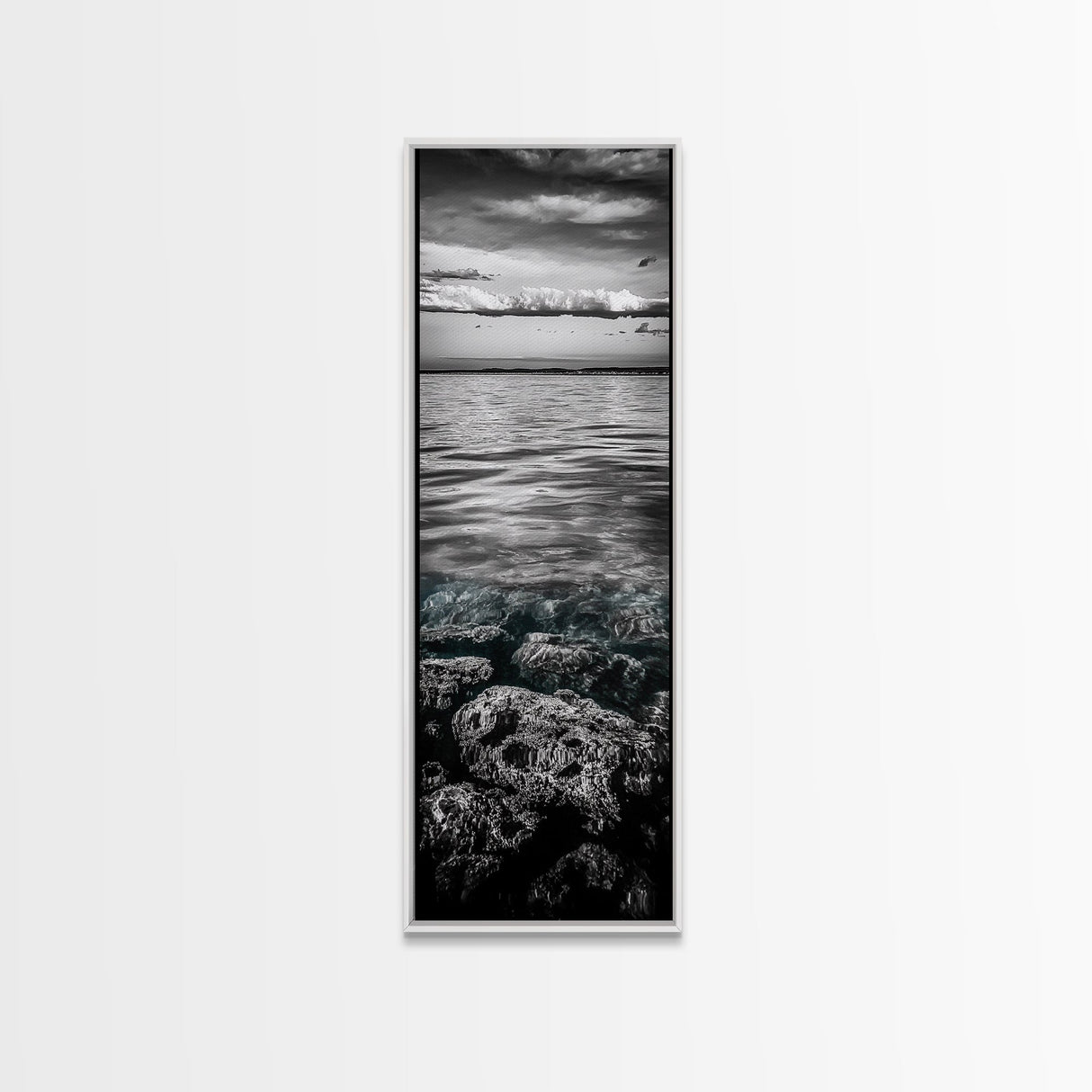 Ocean Depths, Coastal Art, Black and White Photography, Canvas Print, Beach Wall Art, Nautical Decor, Ocean Print, Modern Home Decor