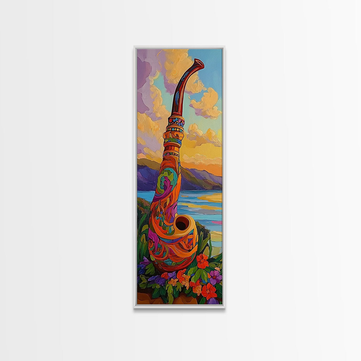 Colorful Saxophone, Musical Art, Boho Music Lover Gift, Bright Instrument Decor, Artistic Jazz Wall Accent, Canvas Print