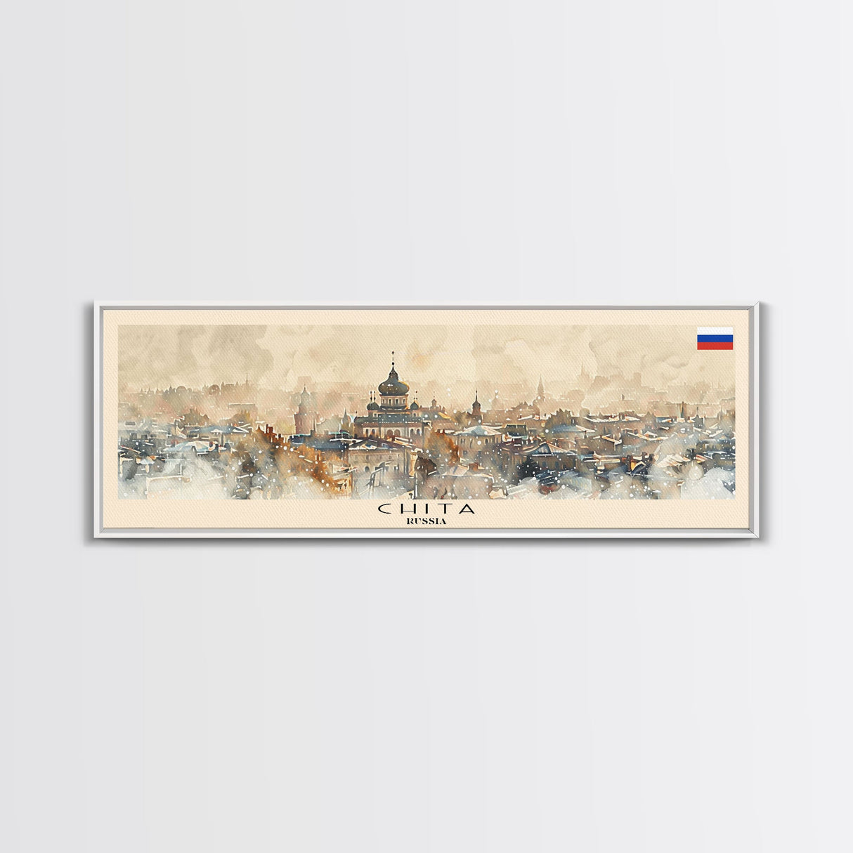 Chita Russia Travel Print Wall Art, Panoramic City Art, Travel Art, Wall Decor, Vacation Gift, Framed Canvas Print Or Metal Art