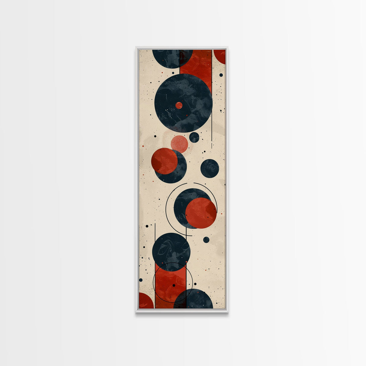 Retro Art Deco Geometric Patterns Wall Art Framed Canvas Print, Scifi / Science Fiction Decor