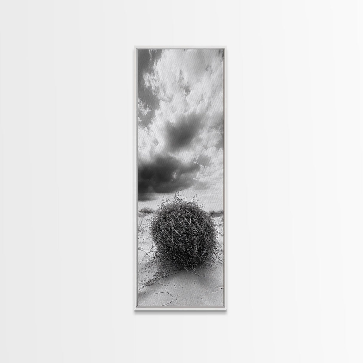 Tumbleweed Desert,Canvas Print, Rustic Southwest Wall Art, Moody Landscape Art, Extra Wide Art, Above Sofa Art, Farmhouse Decor