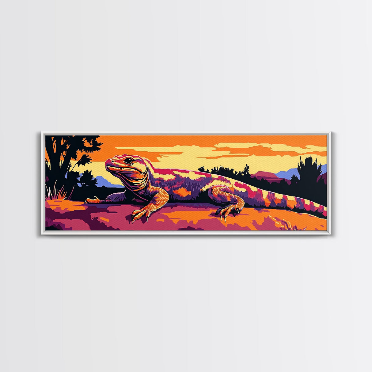 Geometric Wall Art, Framed Canvas Print, Southwest Wall Art, Chicano Art, Extra Wide Art, Rustic Wall Art, Moody Art, Above Couch Art