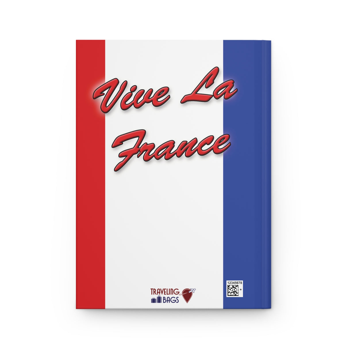 France Themed Hardcover Journal