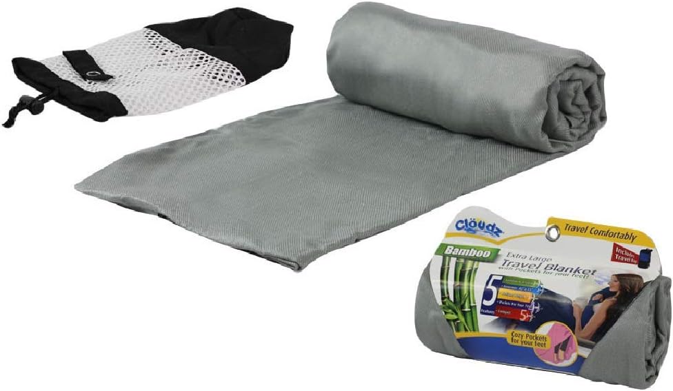 Bamboo Travel Blanket With Bag