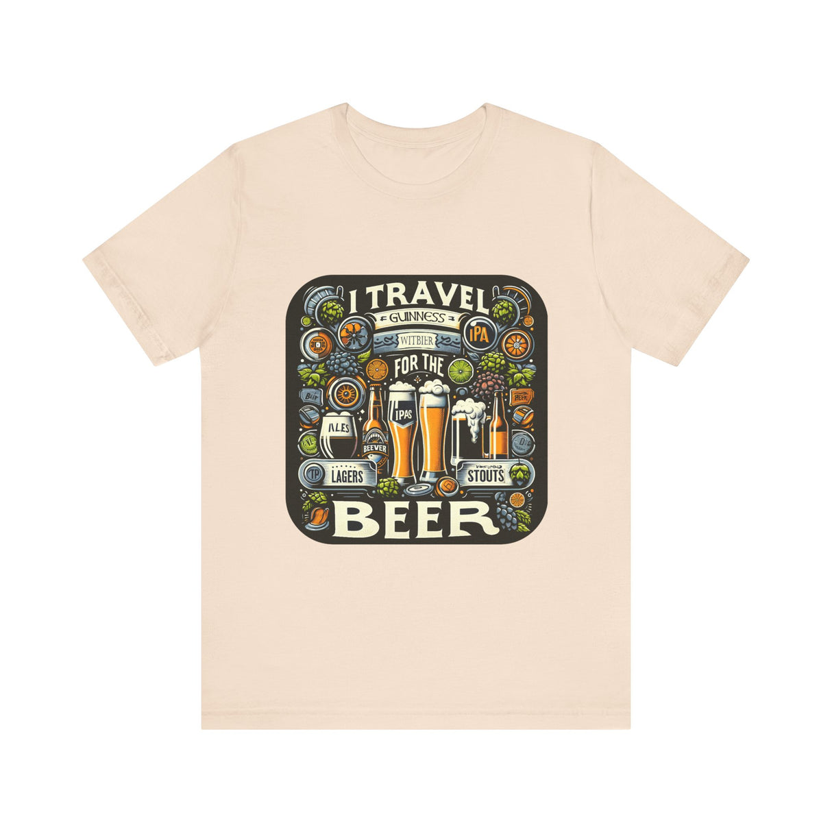 "I Travel for The Beer" full color T-shirt