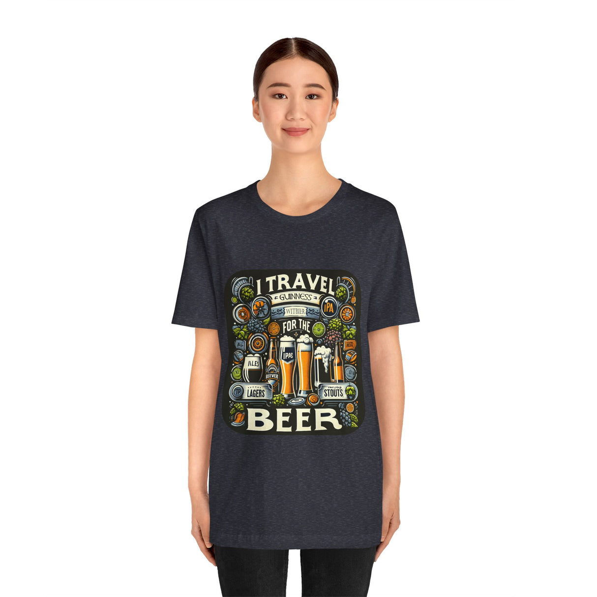 "I Travel for The Beer" full color T-shirt