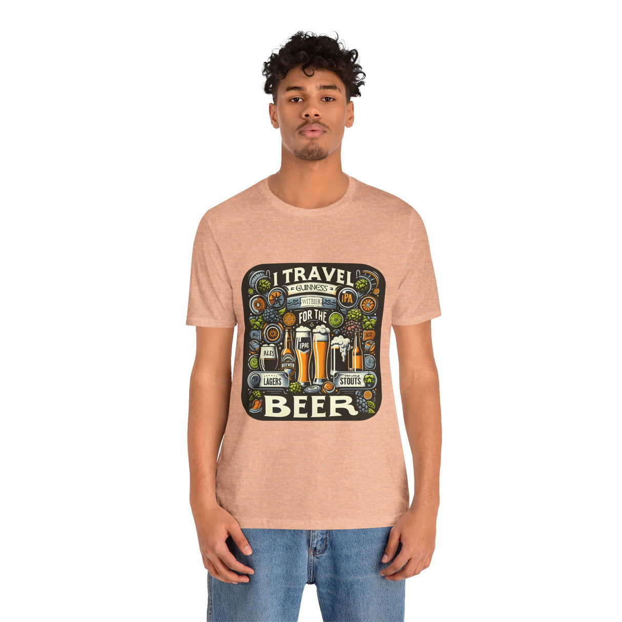 "I Travel for The Beer" full color T-shirt
