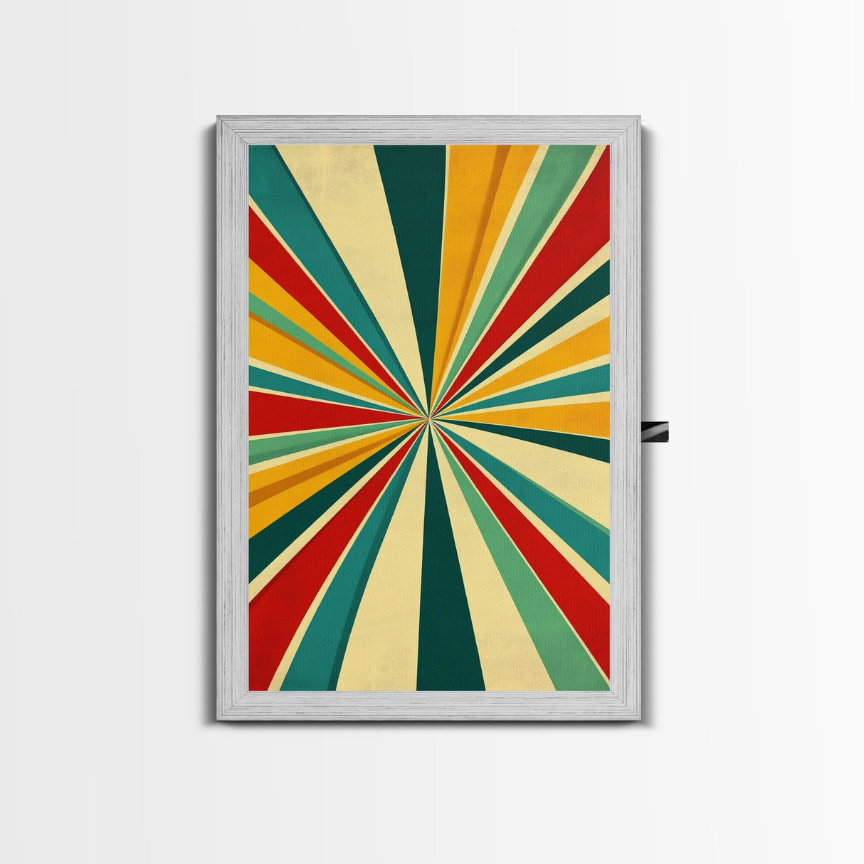 Space Travel Abstract Canvas Wall Art, Mid Century Modern Original Art Print, Large Oil Painting Print Oversized Framed Art