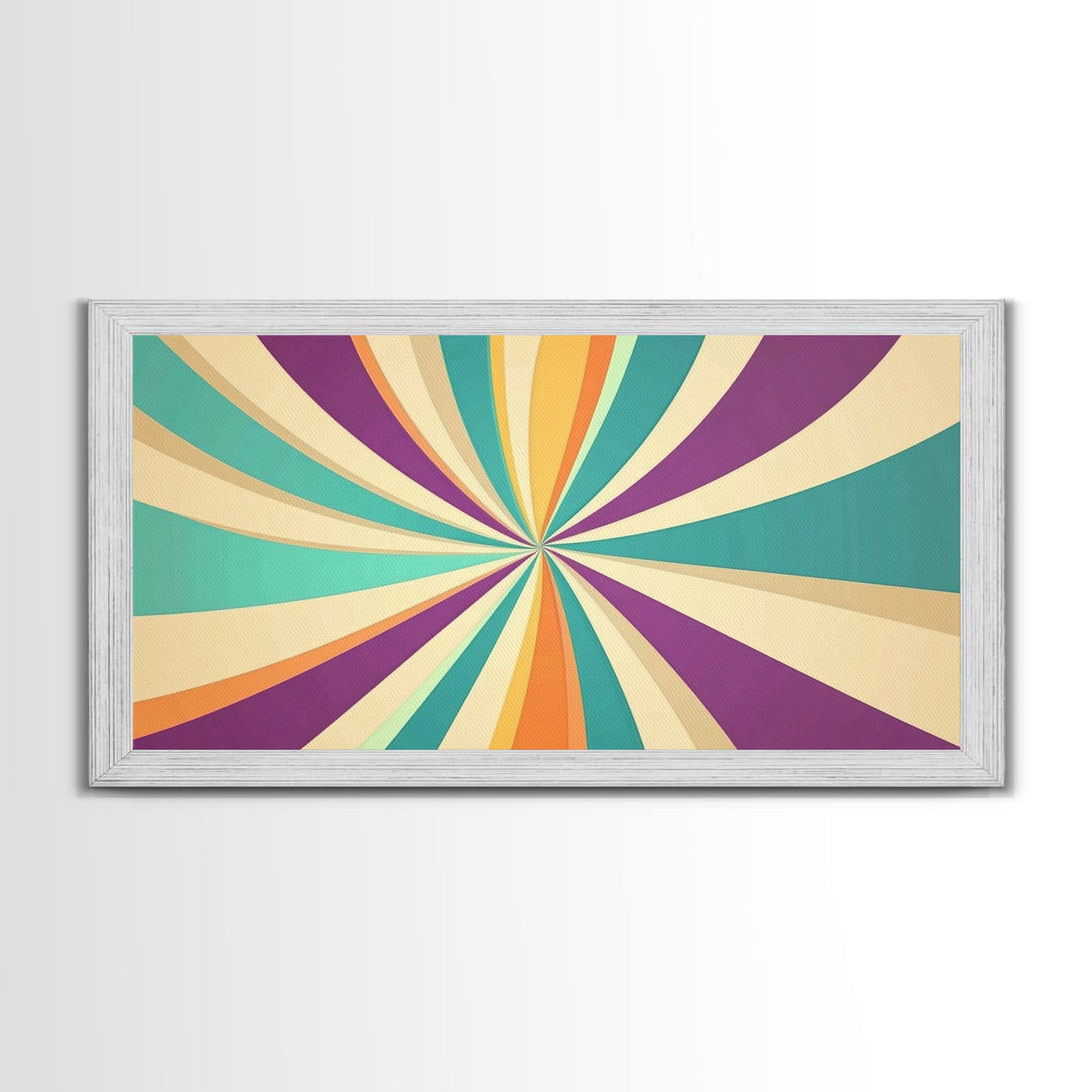 Mid Cenutry Modern Canvas Print Colorful Wall Art Retro 1950s Style Home Decor Above Sofa Living Room Wall Art