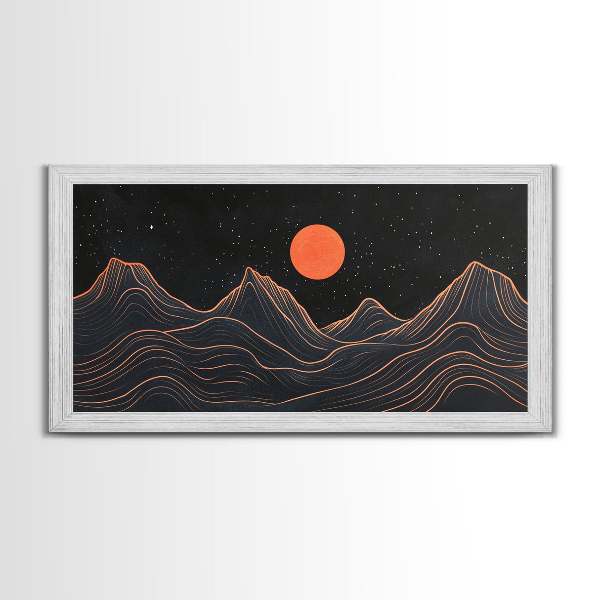 Retro Abstract Art, Art Deco Style, Atomic Age Inspired Wall Art, Pueblo Style Southwestern Art