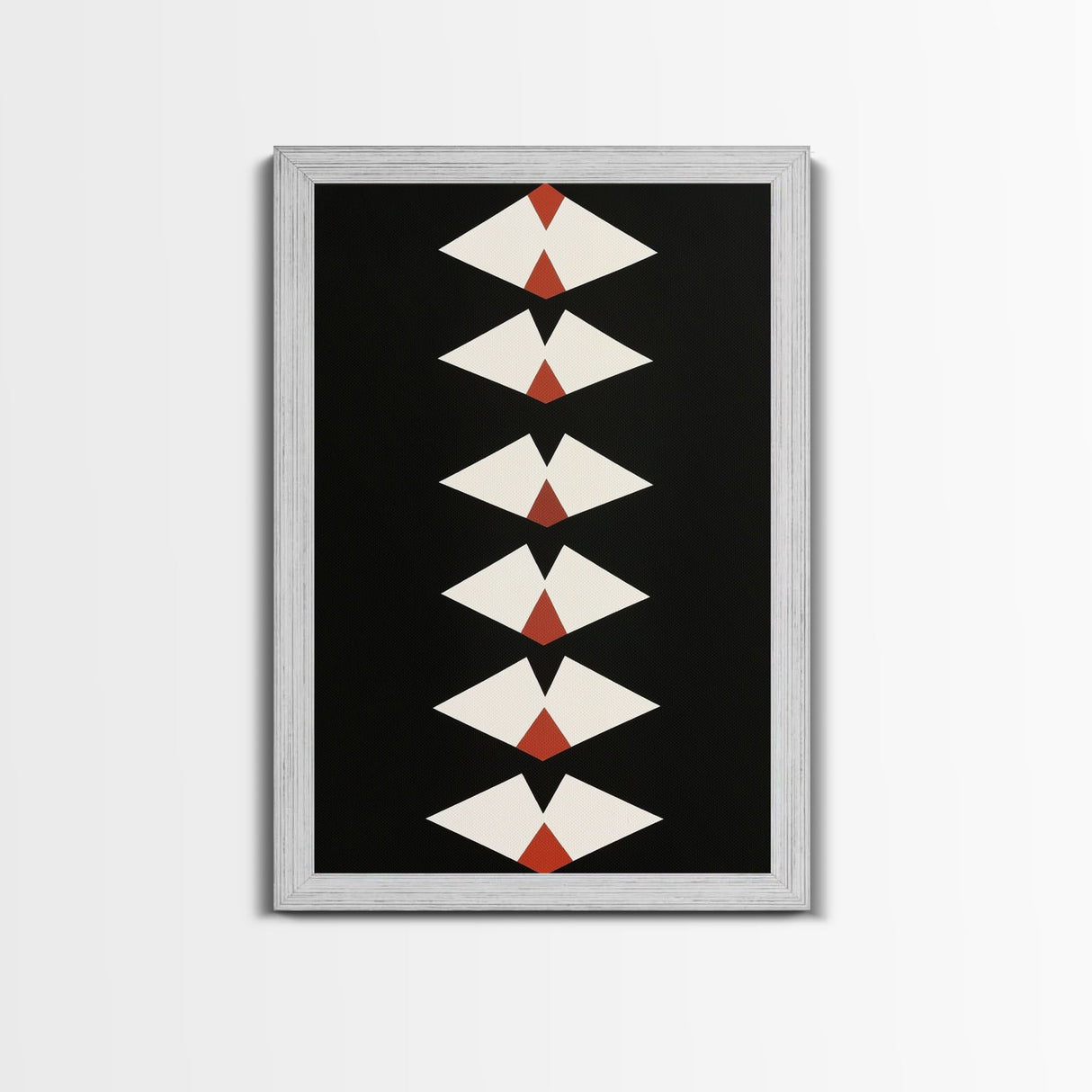 Retro Mid-Century Modern Diamond Art Canvas Print, MCM Style Home Decor