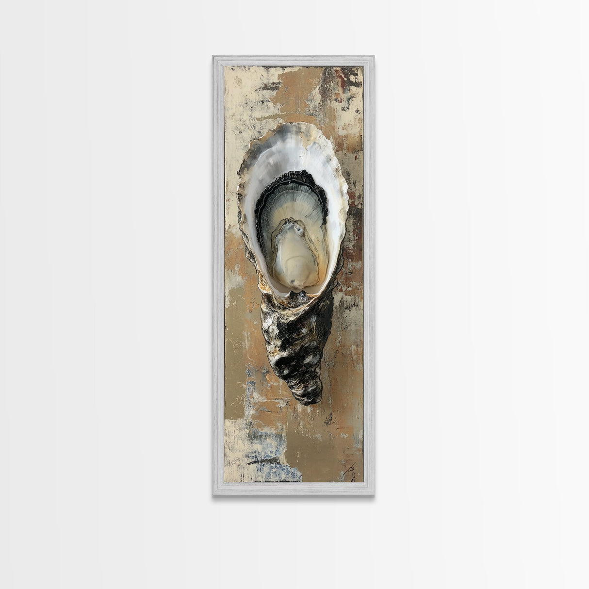 Koi Fish Framed Canvas Print Long Narrow Wall Art Zen Decor Coastal Decor Whimsical Art Tall Skinny Art for Bedroom Above Bed