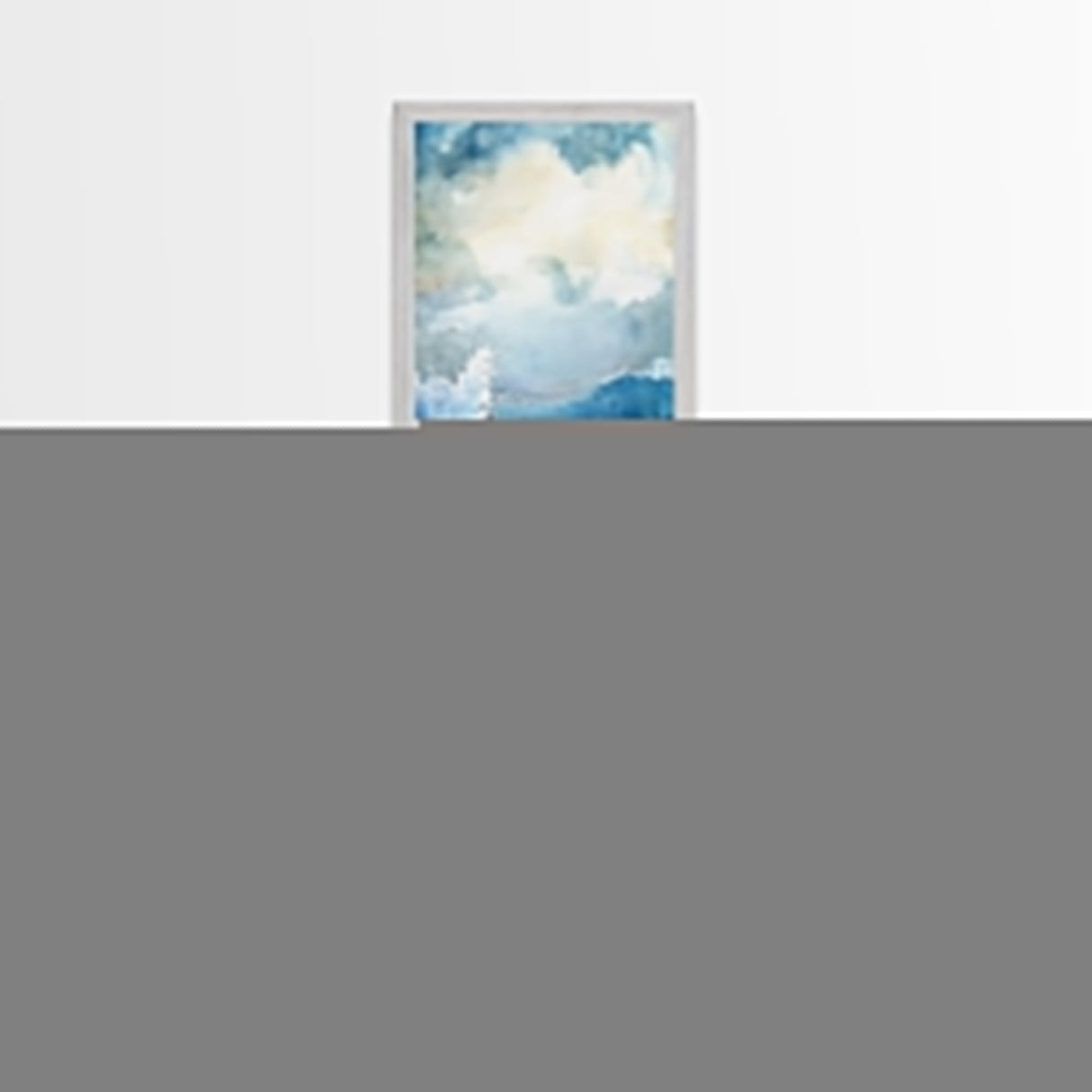 Ocean Waves Canvas Print Coastal Wall Art Nautical Decor Seascape Painting Above Bed Art Living Room Art Blue Green Wall Gift