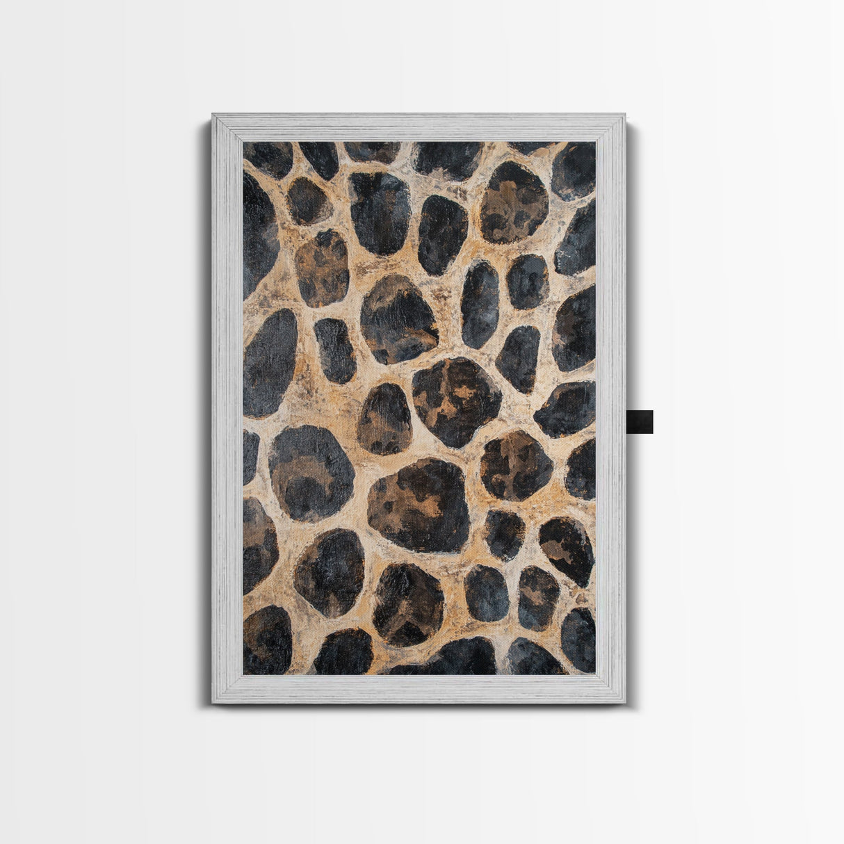 Rustic Stone Texture Canvas Print, Earthy Wall Art, Farmhouse Decor, Bedroom Art, Vertical Rustic Art, Skinny Wall Art