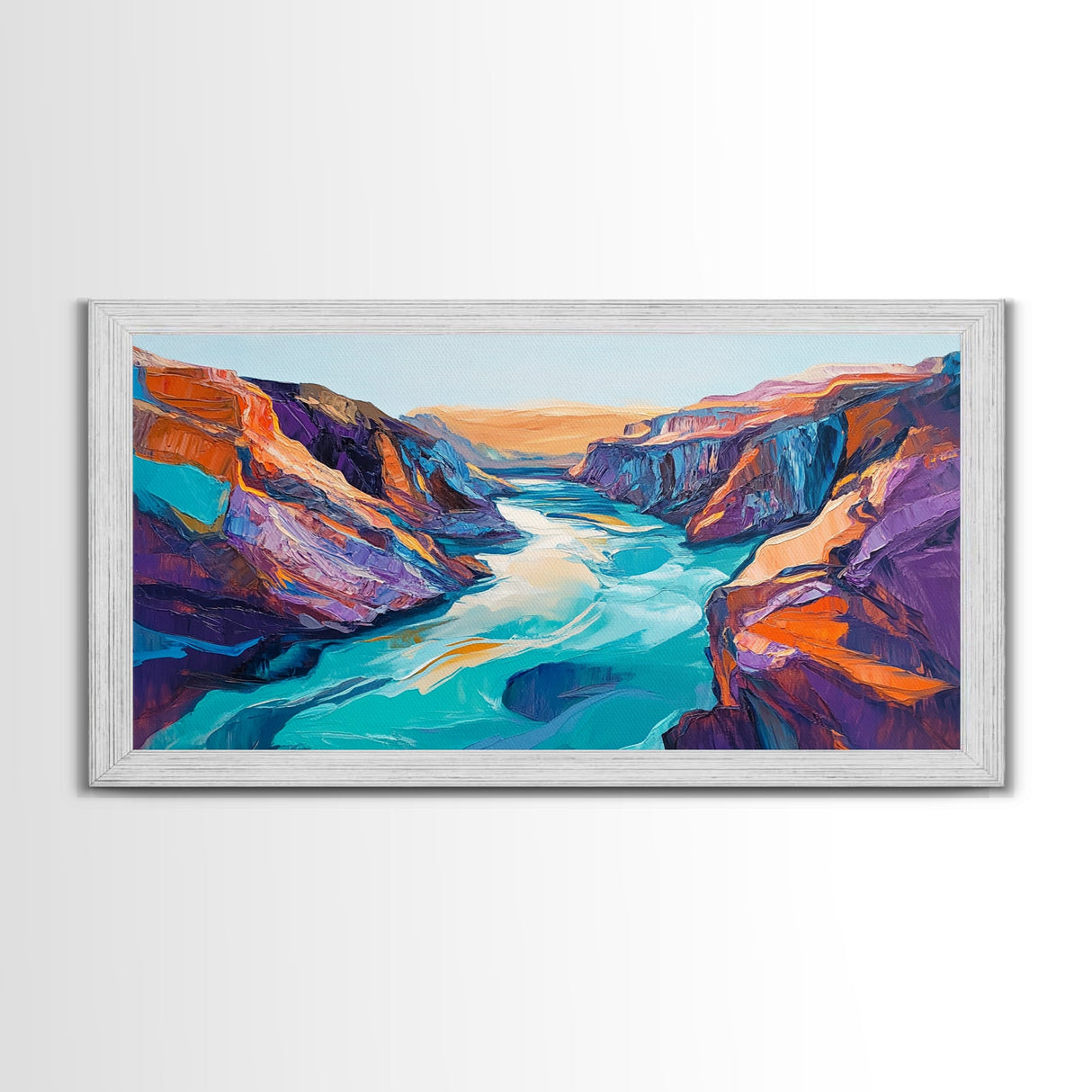 Grand Canyon, Southwest Wall Art, Extra Wide Art, Panoramic Painting, Landscape Painting, Above Bed Wall Art, Canvas Print