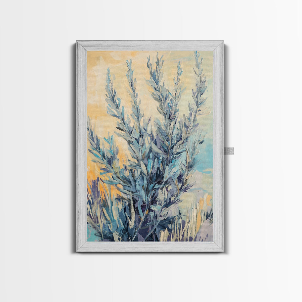 Sage Green Art, Botanical Wall Decor, Nature-Inspired Art, Minimalist Art, Living Room Wall Art, Framed Canvas Print, Rustic Decor