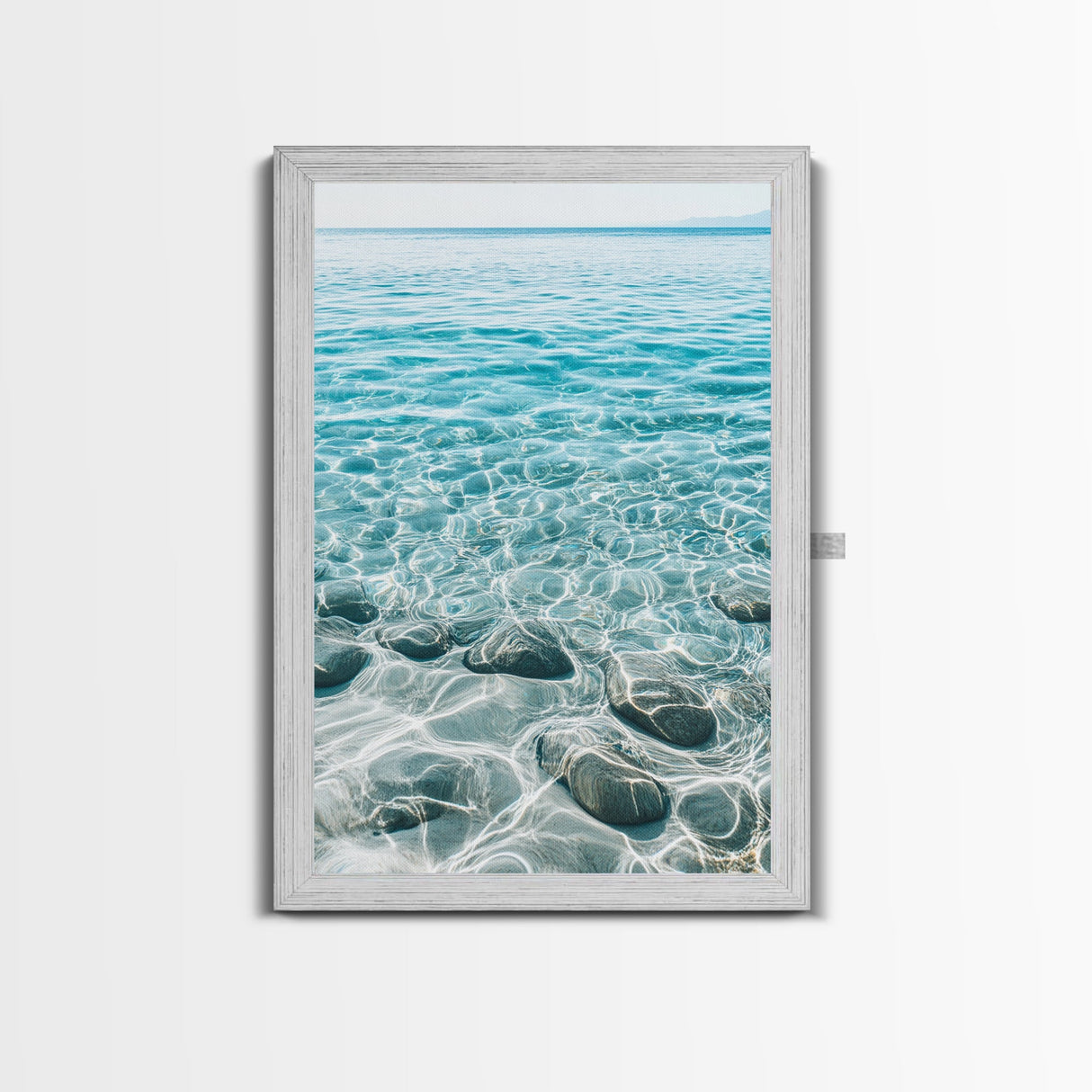 Tranquil Ocean, Coastal Decor, Seascape Painting, Coastal Landscape Art, Nautical Wall Art, Blue and Green Wall Art, Canvas Print