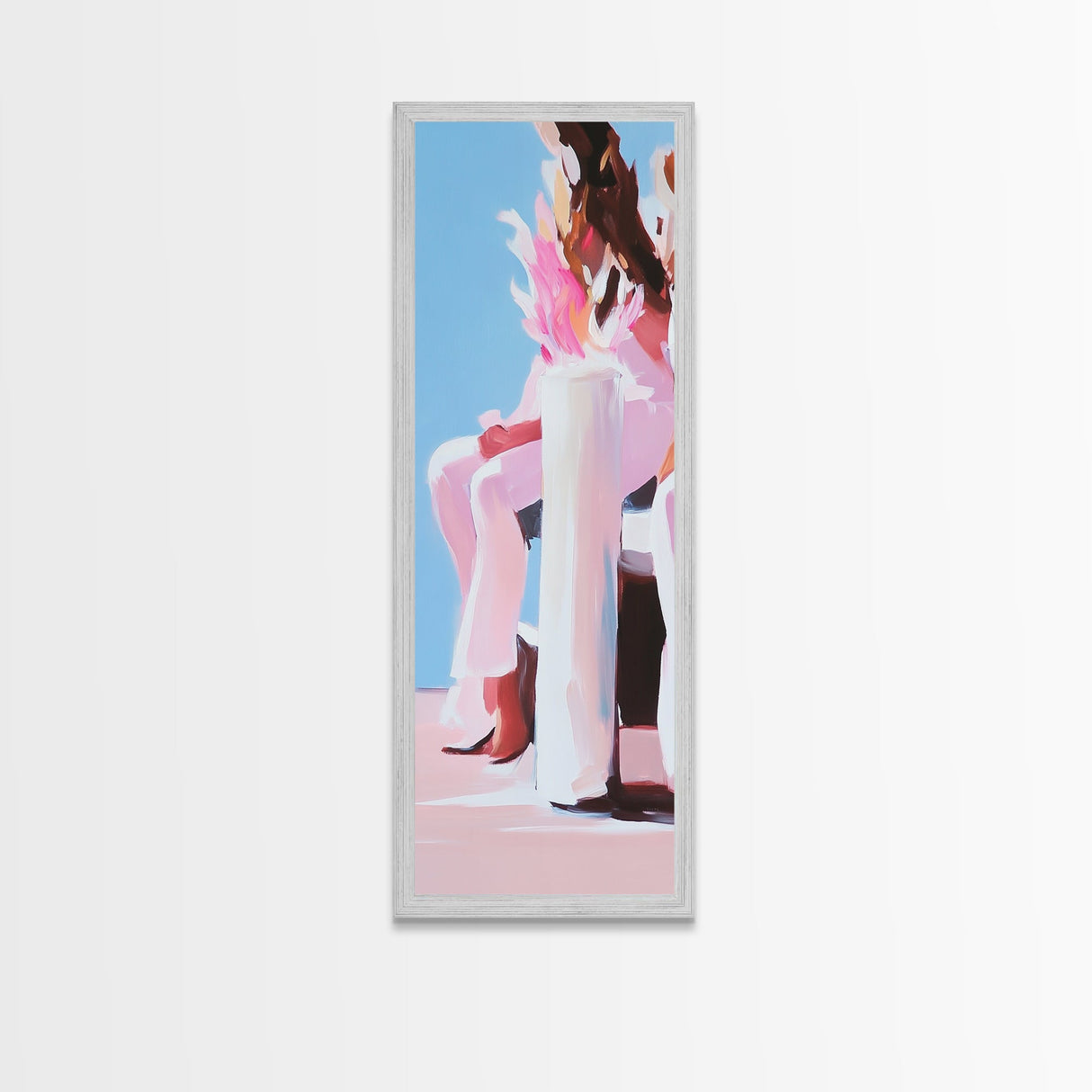 Contemporary Fashion, Artistic Pose, Abstract Detail, Canvas Print, Minimalist Art, Fashion Wall Decor, Chic Home Style, Modern Aesthetic
