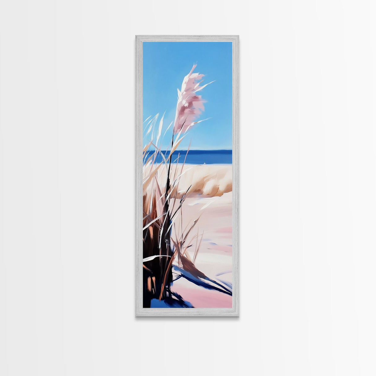 Pampas Grass, Beach Aesthetic, Coastal Decor, Canvas Print, Minimalist Art, Neutral Wall Art, Bedroom Wall Art, Boho Home Decor