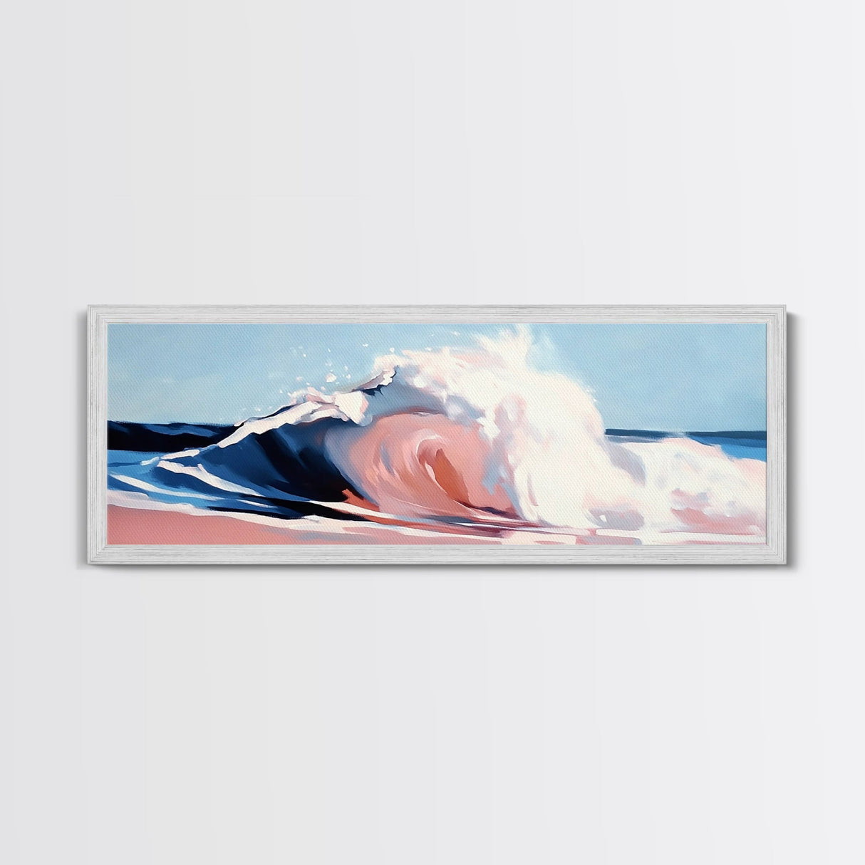 Sea Splash, Surf Art, Coastal Inspiration, Bold Waves, Canvas Print, Modern Ocean Art, Living Room Wall Art, Beach Theme Decor