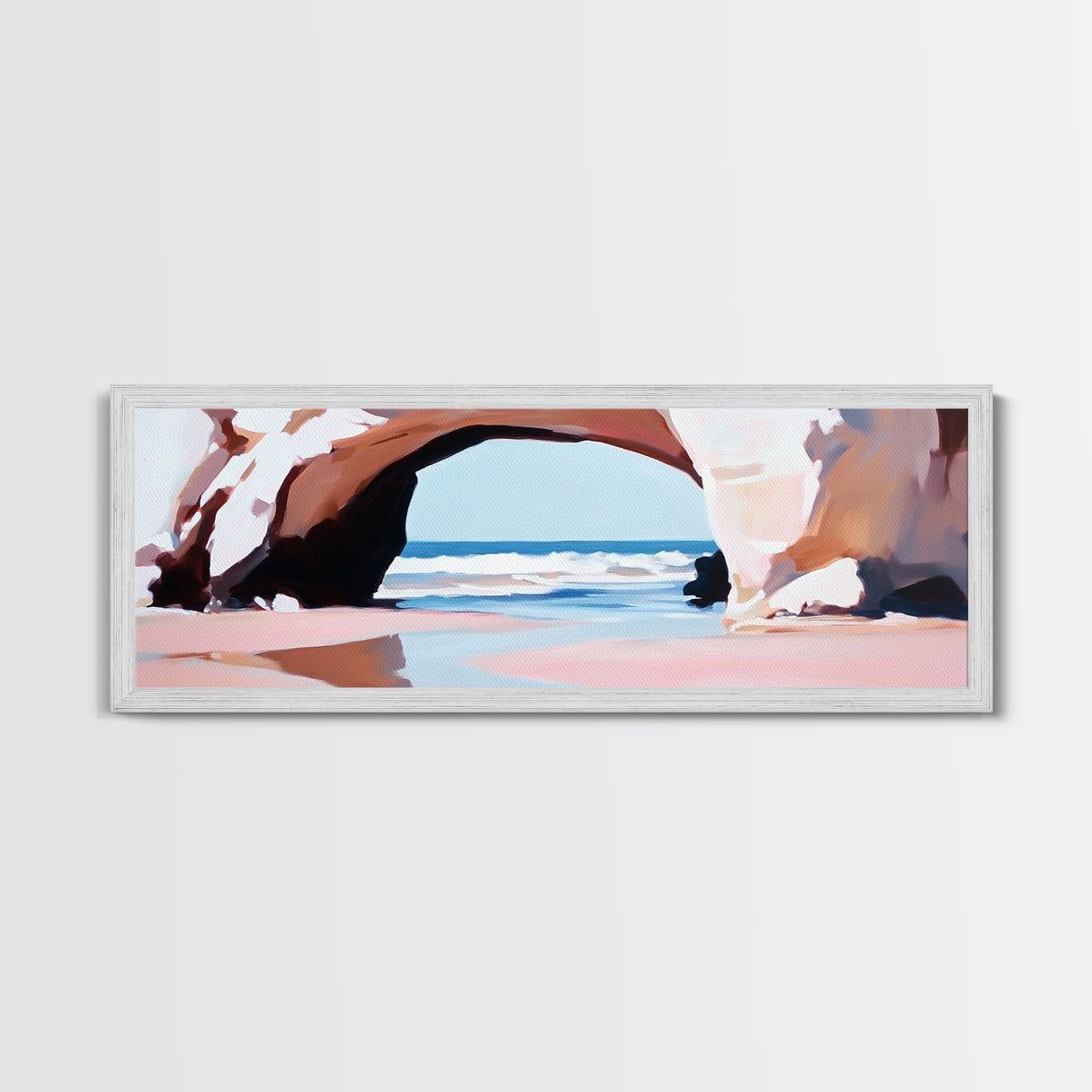 Ocean Arch, Coastal Landscape, Seaside Art, Canvas Print, Beach Wall Art, Living Room Decor, Nautical Wall Art, Modern Minimalist Art