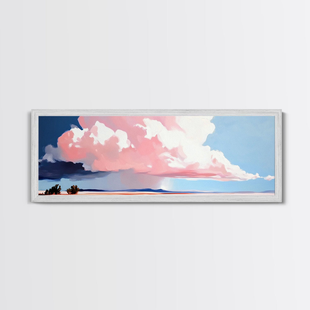 Stormy Sky Landscape, Dramatic Cloud Art, Modern Scenic Print, Nature Wall Art, Large Canvas Print, Minimalist Home Decor, Office Art