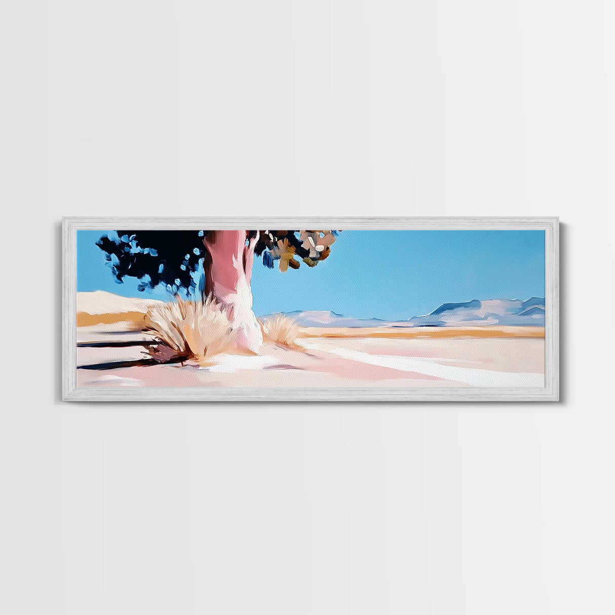 Desert Tree, Sunset Landscape, Southwest Art, Modern Wall Decor, Canvas Print, Minimalist Art, Living Room Wall Art, Rustic Decor