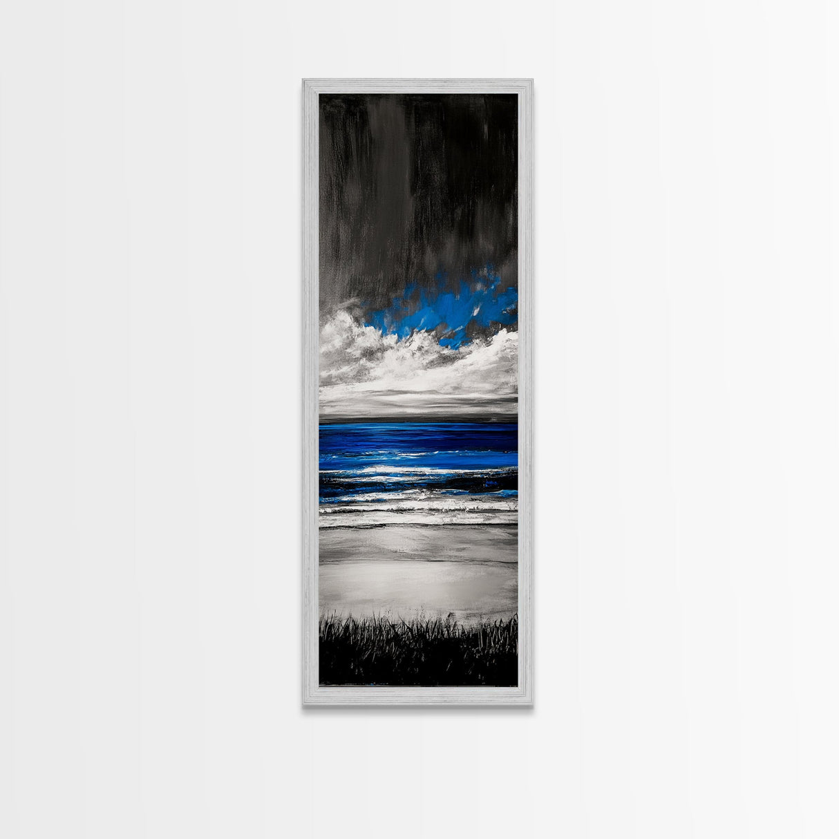 Ocean Waves, Blue Beach Art, Coastal Canvas Print, Modern Wall Art, Large Artwork, Living Room Decor, Ocean Vibes, Contemporary Art
