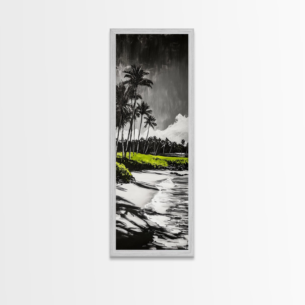 Beach Shore, Serene Seascape, Tranquil Ocean Art, Canvas Print, Coastal Wall Decor, Living Room Art, Soothing Home Decor