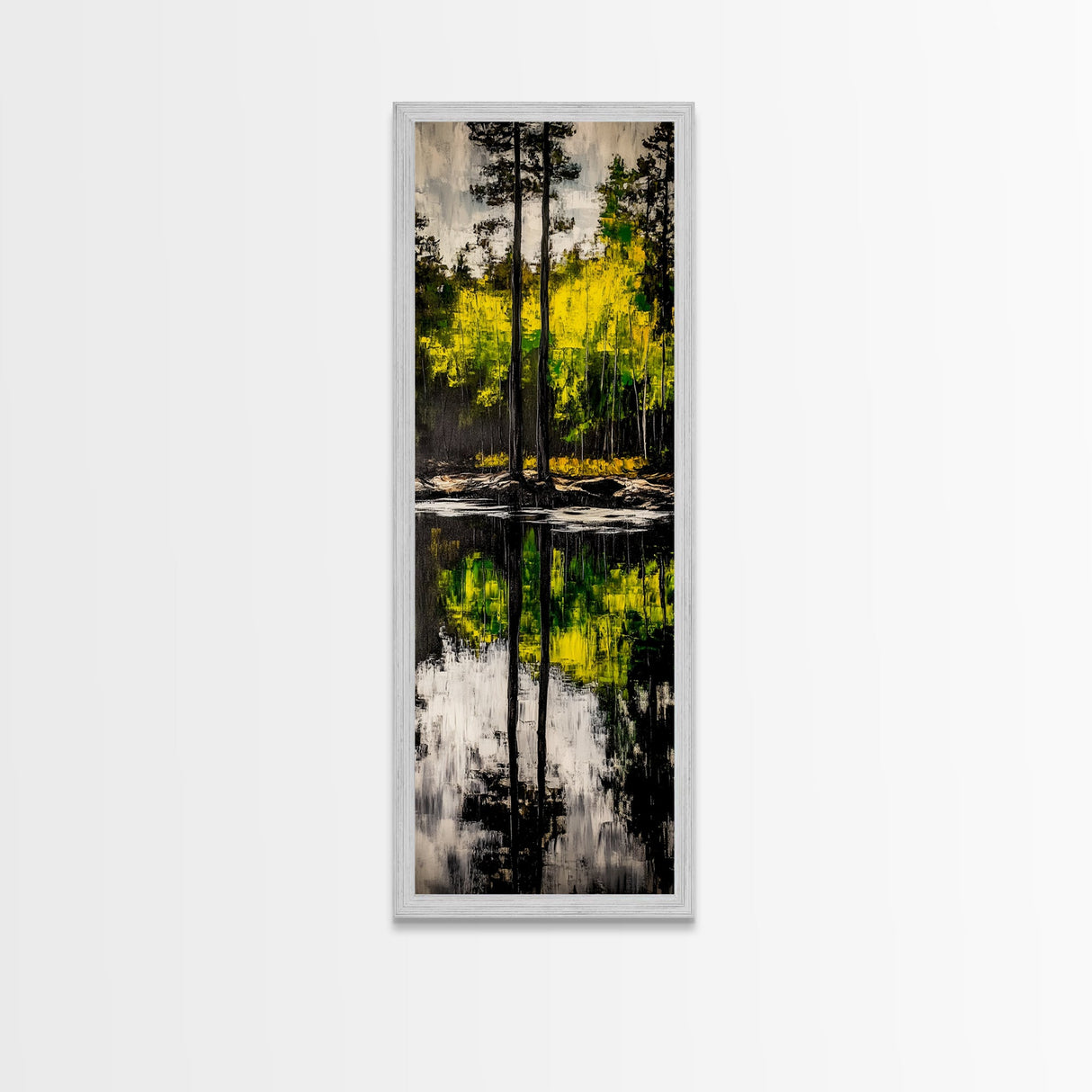 Reflection, Forest, Landscape, Canvas Print, Nature Wall Art, Tranquil Scene, Greenery Art, Serene Home Decor, Zen Office Artwork