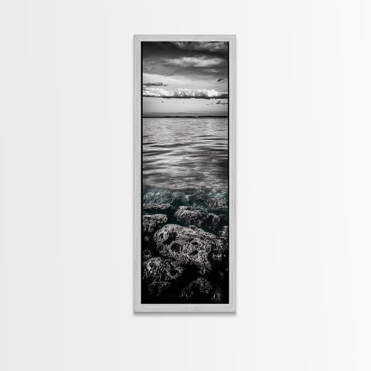 Ocean Depths, Coastal Art, Black and White Photography, Canvas Print, Beach Wall Art, Nautical Decor, Ocean Print, Modern Home Decor