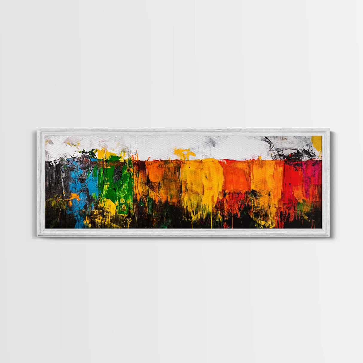 Vibrant Abstract, Colorful Texture, Bold Art, Framed Canvas Print, Boho Wall Art, Modern Home Decor, Statement Painting, Office Art