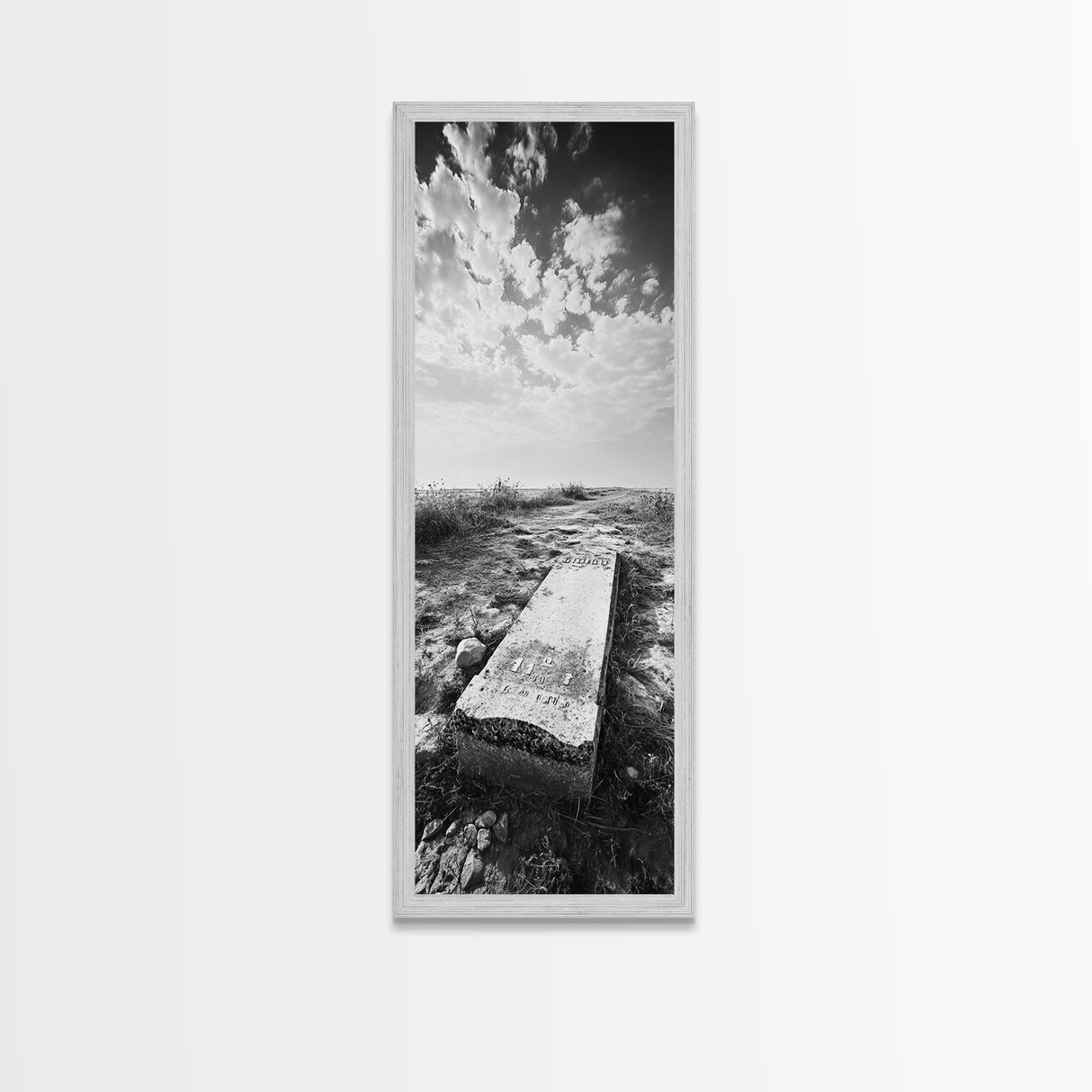 Abandoned Gravestone, Historic Cemetery, Gothic Vibes, Moody Decor, Framed Canvas Print, Halloween Art, Fall Living Room Art, Living Room Art