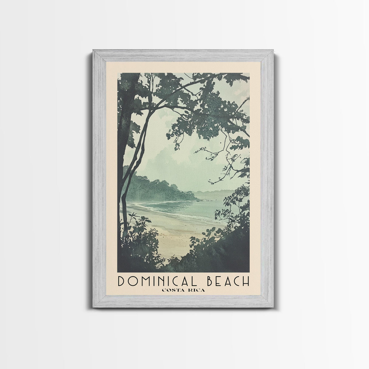 Dominical Beach, Costa Rica Watercolor Beach Print, Vacation Gift, Costa Rica Wall Art, Beach Painting, Beach Decor, Beach Painting